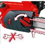 Einhell Elektro-Kettensäge GE-EC 2240 (rot/schwarz, 2.200 Watt)