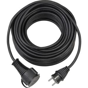 Brennenstuhl Gummi-Verlängerungskabel IP44, für außen (schwarz, 25 Meter)