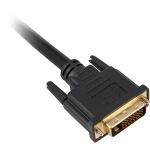 Sharkoon Kabel DVI-D > DVI-D (24+1) (schwarz, 1 Meter, Dual Link, 24+1)