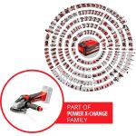 Einhell Power X-Change Akku-Winkelschleifer TE-AG 18 Li-Solo, 18Volt (rot, ohne Akku und Ladegerät)