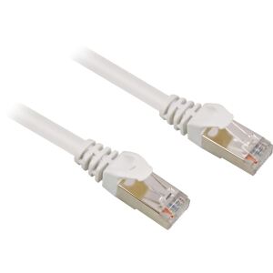 Sharkoon Patchkabel RJ45 Stecker > RJ45 Stecker CAT.6 S/FTP (weiß, 1,5 Meter)