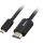 Sharkoon Kabel HDMI Stecker > micro HDMI Stecker (schwarz, 1,5 Meter, HDMI 4K)