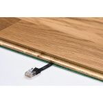Goobay Patchkabel RJ45 Stecker > RJ45 Stecker CAT.6 U/UTP (schwarz, 1 Meter, Flachkabel)