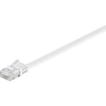 Goobay Patchkabel RJ45 Stecker > RJ45 Stecker CAT.6 U/UTP (weiß, 1 Meter, Flachkabel)
