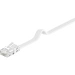 Goobay Patchkabel RJ45 Stecker > RJ45 Stecker CAT.6 U/UTP (weiß, 10 Meter, Flachkabel)