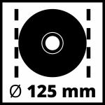 Einhell Winkelschleifer TE-AG 125 CE (rot, 1.100 Watt)