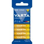 Varta Longlife Batterie LR03, AAA (Micro) (8 Stück,...