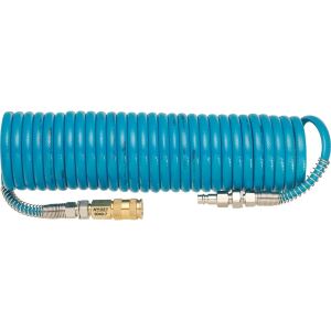 HAZET Spiralschlauch 9040-7 (blau, mit Drehgelenken, 7,62 Meter)