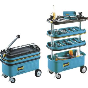 HAZET Werkzeugwagen Assistent 166N (blau/schwarz, absenkbar)
