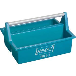 HAZET Kunststoff Tragekasten 190L-1 (blau, Stabiler Aluminium-Tragegriff)