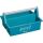 HAZET Kunststoff Tragekasten 190L-1 (blau, Stabiler Aluminium-Tragegriff)
