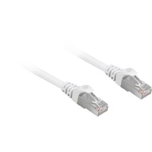 Sharkoon Patchkabel RJ45 Cat.6a SFTP (weiß, 25 cm, LSOH (Halogenfrei))