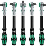 Wera Zyklop Speed-Knarrensatz 8100 SA 6 (Speed-Knarre mit schwenkbarem Kopf, 1/4")