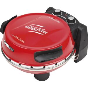 G3Ferrari Pizzaofen Napoletana (rot, 1.200 Watt, für Pizza Ø 31cm, 2 Steine)