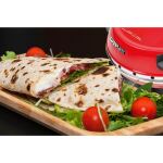 G3Ferrari Pizzaofen Napoletana (rot, 1.200 Watt, für Pizza Ø 31cm, 2 Steine)