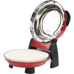 G3Ferrari Pizzaofen Napoletana (rot, 1.200 Watt, für Pizza Ø 31cm, 2 Steine)