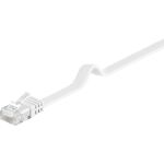 Goobay Patchkabel RJ-45 Stecker > RJ-45 Stecker (weiß, 20 Meter, flach, Cat.5e U/UTP)
