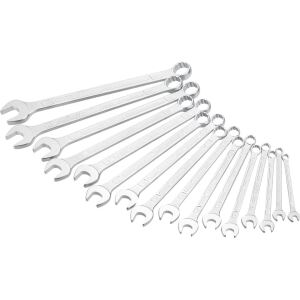 HAZET Ring-Maulschlüssel-Satz 600SPC/16, 16-teilig (verchromt, Kopf poliert)