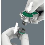 Wera Zyklop Speed-Knarrensatz 8100 SA 2, 1/4" (schwarz/grün, 42-teilig, Speed-Knarre mit schwenkbarem Kopf)