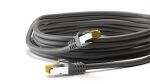 Goobay Patchkabel RJ-45 SFTP, mit Cat 7 Rohkabel (schwarz, 2 Meter, 500 MHz)