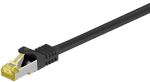 Goobay Patchkabel RJ-45 SFTP, mit Cat 7 Rohkabel (schwarz, 7,5 Meter, 500 MHz)