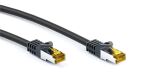 Goobay Patchkabel RJ-45 SFTP, mit Cat 7 Rohkabel (schwarz, 10 Meter, 500 MHz)