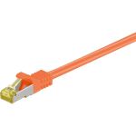 Goobay Patchkabel RJ-45 SFTP, mit Cat 7 Rohkabel (orange,...