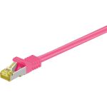 Goobay Patchkabel RJ-45 SFTP, mit Cat 7 Rohkabel (pink,...
