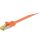 Goobay Patchkabel RJ-45 SFTP, mit Cat 7 Rohkabel (orange, 1 Meter, 500 MHz)