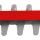 Einhell Heckenschere GE-EH 7067 (rot/schwarz, 700 Watt)