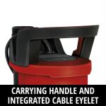Einhell Schmutzwasserpumpe GE-DP 3925 ECO, Tauch- / Druckpumpe (rot/schwarz, 390 Watt)