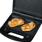 Severin 3in1 Sandwich-Toaster SA 2968 (schwarz/edelstahl, 1.000 Watt, mit 3 Platten-Sets)