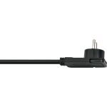 Brennenstuhl Verlängerungskabel, 1x Winkel-Flachstecker (schwarz, 10 Meter)