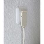 Brennenstuhl Verlängerungskabel, 1x Winkel-Flachstecker (weiß, 3 Meter)