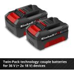 Einhell Power-X-Change Starter-Kit A1, 18Volt 4Ah (schwarz/rot, Akku + Ladegerät)