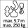 Einhell Seilhebezug TC-EH 250 (rot, 450 Watt)