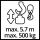 Einhell Seilhebezug TC-EH 500 (rot, 800 Watt)