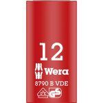 Wera VDE Zyklop-Steckschlüssel-Einsatz, 12mm, 3/8" (rot/gelb, isoliert bis 1.000 Volt)