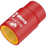 Wera VDE Zyklop-Steckschlüssel-Einsatz, 12mm, 3/8" (rot/gelb, isoliert bis 1.000 Volt)