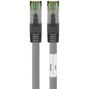 Goobay CAT 8.1 Patchkabel, S/FTP (PiMF) (grau, 2 Meter)