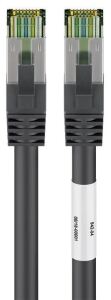 Goobay CAT 8.1 Patchkabel, S/FTP (PiMF) (schwarz, 2 Meter)
