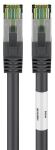 Goobay CAT 8.1 Patchkabel, S/FTP (PiMF) (schwarz, 2 Meter)
