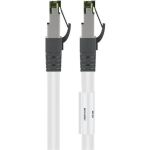 Goobay Patchkabel CAT8.1 S/FTP (PiMF) (weiß, 50cm)