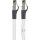 Goobay Patchkabel CAT8.1 S/FTP (PiMF) (weiß, 50cm)