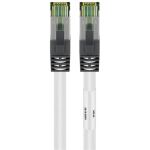 Goobay Patchkabel CAT8.1 S/FTP (PiMF) (weiß, 1 Meter)