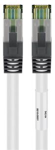 Goobay Patchkabel CAT8.1 S/FTP (PiMF) (weiß, 3 Meter)