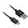 Sharkoon USB 2.0 Kabel, USB-A Stecker > Micro-USB Stecker (schwarz/grau, 1 Meter, gesleevt)