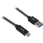 Sharkoon USB 3.2 Gen 2 Kabel, USB-A Stecker > USB-C...