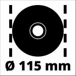 Einhell Winkelschleifer TC-AG 115/1 (rot/schwarz, 600 Watt)