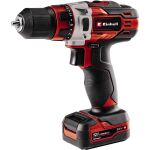 Einhell Akku-Bohrschrauber TE-CD 12/1 Li, 12Volt (rot/schwarz, Li-Ionen Akku 2Ah)